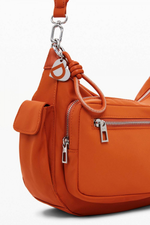Geanta de dama crossbody, Desigual, seria Priori Astana, Portocaliu [7]