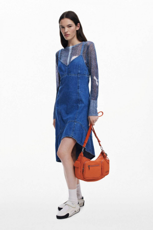 Geanta de dama crossbody, Desigual, seria Priori Astana, Portocaliu [2]