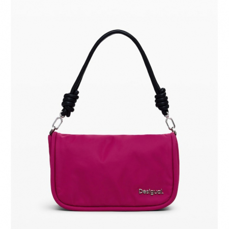 Geanta de dama crossbody, Desigual, seria Priori Gales Maxi, Roz fucsia [4]