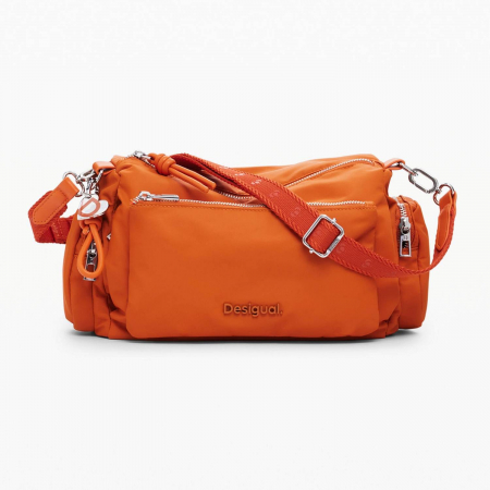 Geanta de dama crossbody, Desigual, seria Priori Habana, Portocaliu [4]
