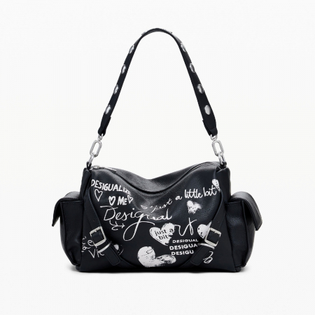 Geanta de dama crossbody, Desigual, seria Seshat Habana, Negru [5]