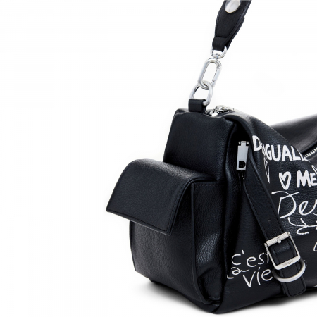 Geanta de dama crossbody, Desigual, seria Seshat Habana, Negru [6]