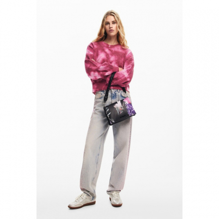 Geanta de dama crossbody, Desigual, seria Spry Dortmund, Negru [1]