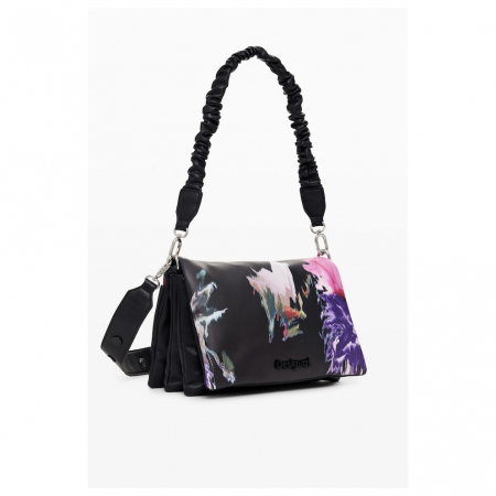 Geanta de dama crossbody, Desigual, seria Spry Dortmund, Negru