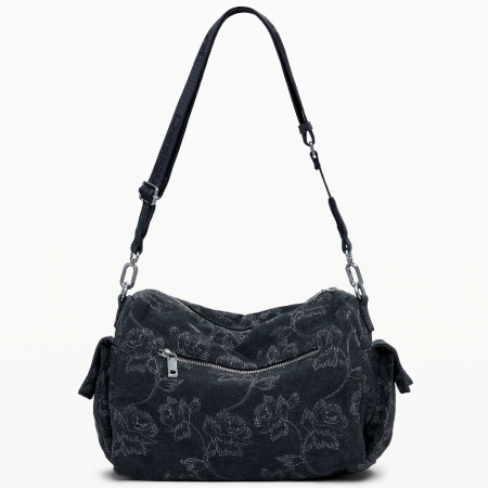 Geanta de dama crossbody, Desigual, seria Whiskey Habana Multipocket, Negru [6]