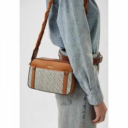 Geanta de dama crossbody, Liu Jo AA4254, Maro / Denim
