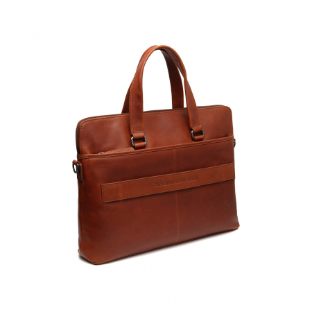 Geanta de dama cu compartiment de laptop, piele naturala, The Chesterfield Brand, Elvas, Maro coniac [7]