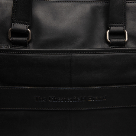 Geanta de dama cu compartiment de laptop, piele naturala, The Chesterfield Brand, Elvas, Maro coniac [10]
