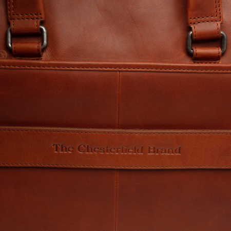 Geanta de dama cu compartiment de laptop, piele naturala, The Chesterfield Brand, Elvas, Maro coniac [5]