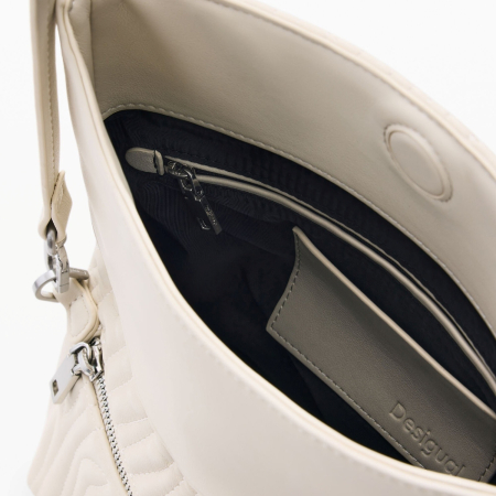 Geanta de dama, de dimensiune medie, Desigual, seria Helium Trokel, Bej [2]