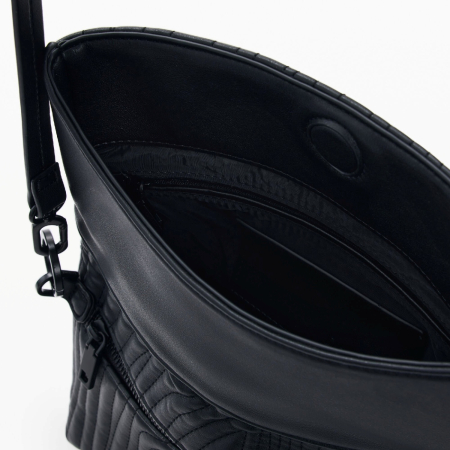 Geanta de dama, de dimensiune medie, Desigual, seria Helium Trokel, Negru [2]