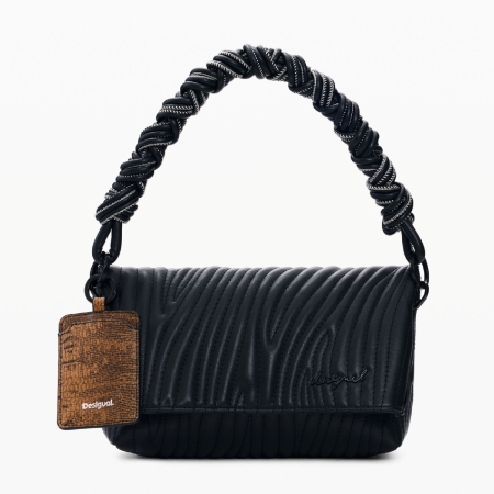 Geanta de dama, de dimensiune medie, Desigual, seria Helium Trokel, Negru [5]