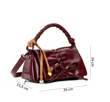 Geanta de dama, de dimensiune mica, Desigual, Juliett Mini, Visiniu [1]