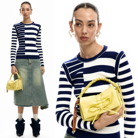 Geanta de dama, de dimensiune mica, Desigual, Juliett Mini, Visiniu [6]