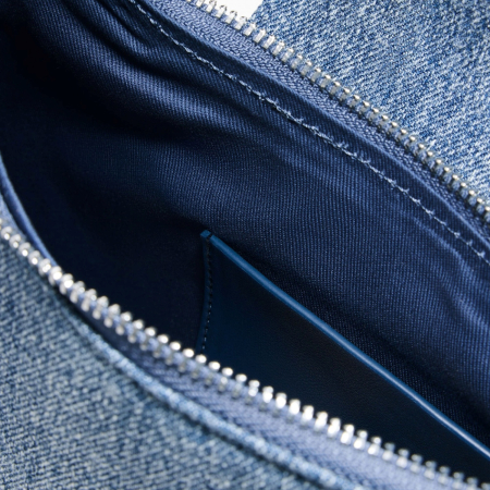 Geanta de dama, de mana si umar, Desigual, Pespuntes Denim, Albastru [2]