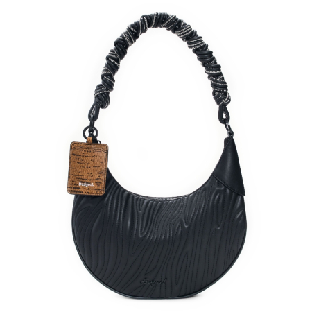 Geanta de dama, de mana si umar, Desigual, Profund Black, Negru [5]