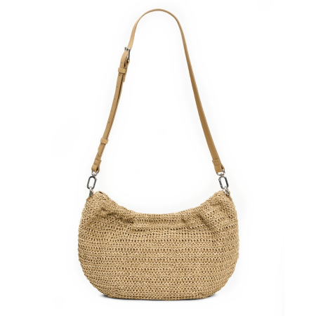 Geanta de dama, de mana si umar, Desigual, Raffia, Bej [5]