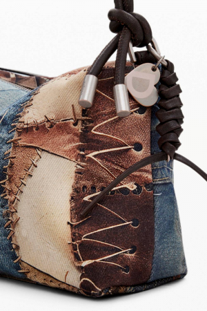 Geanta de dama, de mana si umar, Desigual, seria Camouflage Bergamo, Multicolor [5]