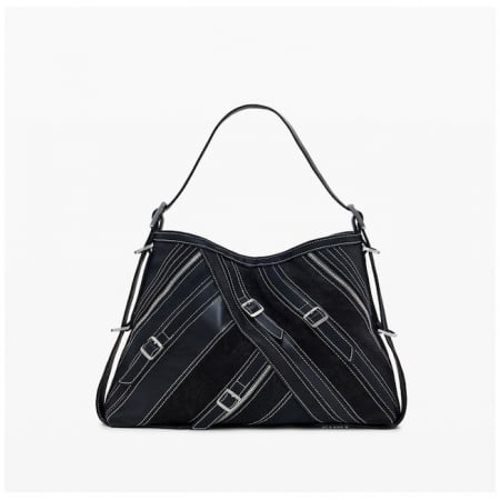 Geanta de dama, de mana si umar, Desigual, seria Fibonacci Buxton Mini, Negru [3]