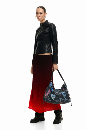 Geanta de dama, de mana si umar, Desigual, seria Graffiti, Multicolor [2]