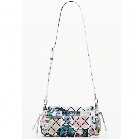 Geanta de dama, de mana si umar, Desigual, seria Juliett Cut Out Print, Multicolor [6]
