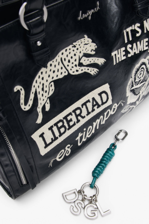 Geanta de dama, de mana si umar, Desigual, seria Libertas Liendo, Negru [6]