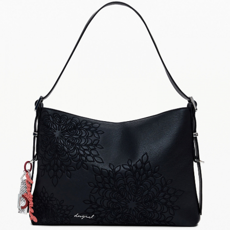Geanta de dama, de mana si umar, Desigual, seria Sierra Buxton Mini, Negru [4]