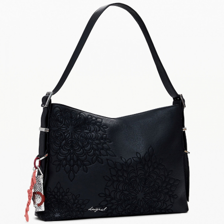 Geanta de dama, de mana si umar, Desigual, seria Sierra Buxton Mini, Negru [1]
