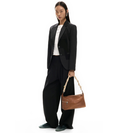 Geanta de dama, de mana si umar, Desigual, seria Sierra Huntington, Camel [6]