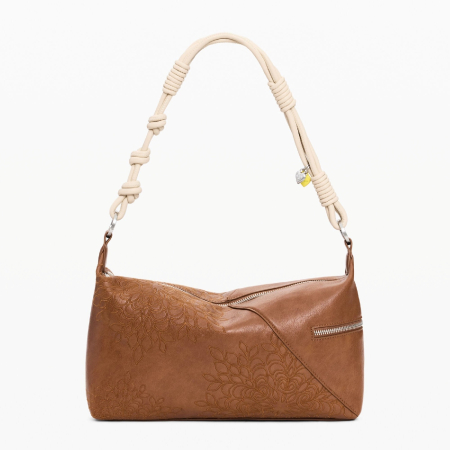 Geanta de dama, de mana si umar, Desigual, seria Sierra Huntington, Camel [5]