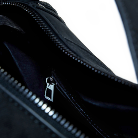 Geanta de dama, de mana si umar, Desigual, seria Snake Patch Bergamo, Negru [2]