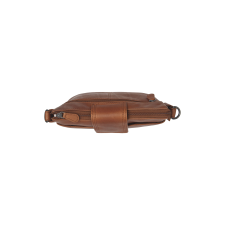 Geanta de dama, de mana si umar, din piele naturala, The Chesterfield Brand, Calora, Maro coniac [2]
