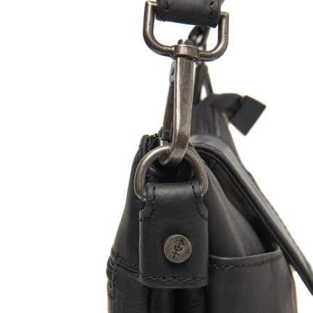 Geanta de dama, de mana si umar, din piele naturala, The Chesterfield Brand, Calora, Negru [4]