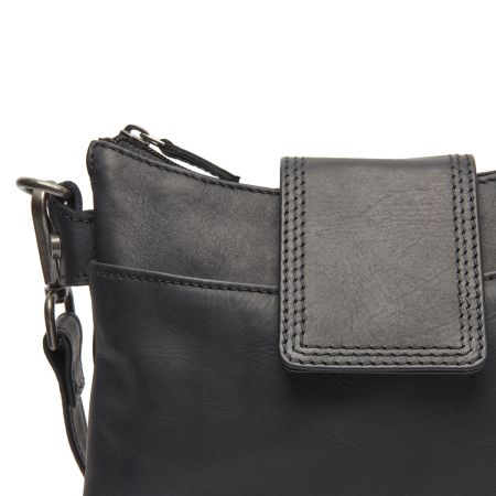 Geanta de dama, de mana si umar, din piele naturala, The Chesterfield Brand, Calora, Negru [3]
