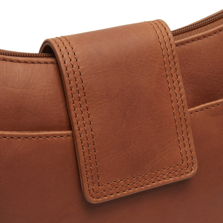 Geanta de dama, de mana si umar, din piele naturala, The Chesterfield Brand, Calora, Maro coniac [3]