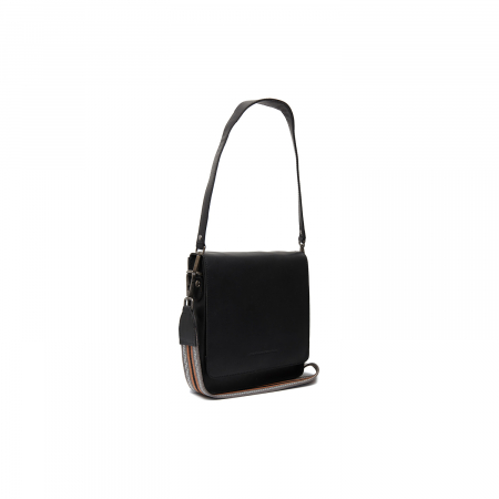Genti de zi - Geanta de dama, de mana si umar, din piele naturala, The Chesterfield Brand, Osuna, Negru