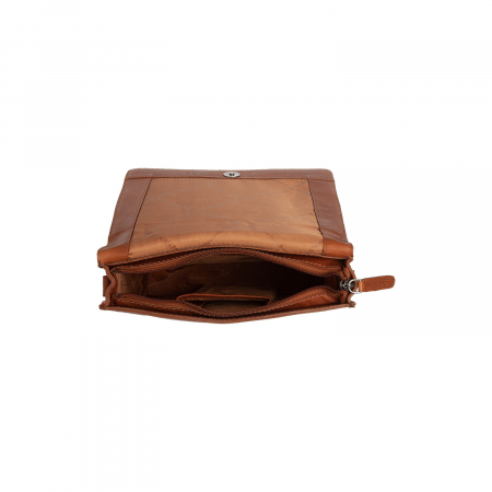 Geanta de dama, de mana si umar, din piele naturala, The Chesterfield Brand, Osuna, Maro coniac [4]
