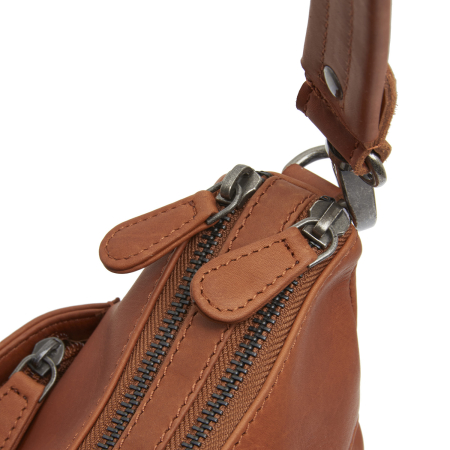 Geanta de dama, de mana si umar, din piele naturala, The Chesterfield Brand, Tivra, Maro coniac [1]