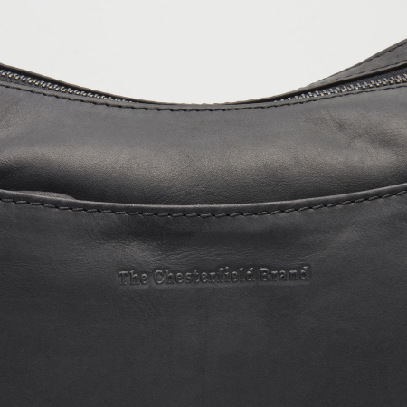 Geanta de dama, de mana si umar, din piele naturala, The Chesterfield Brand, Tivra, Negru [3]
