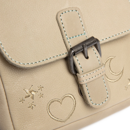 Geanta mica de dama de umar The Chesterfield Brand, Feynor piele naturala, Verde ocean [2]