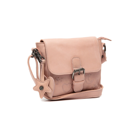 Genti de zi - Geanta mica de dama de umar The Chesterfield Brand, Feynor piele naturala, Roz pudra