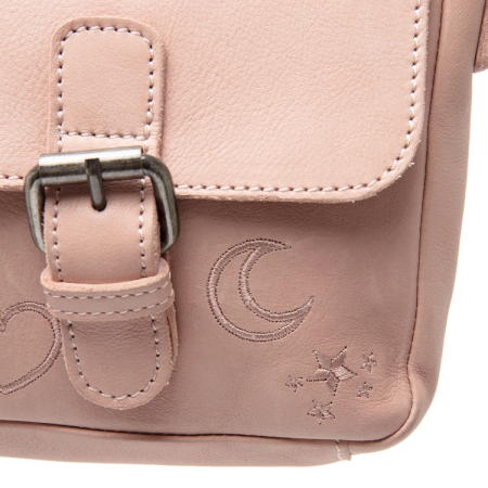 Geanta mica de dama de umar The Chesterfield Brand, Feynor piele naturala, Roz pudra [3]