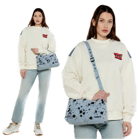 Geanta de dama, Desigual, Denim Mickey, Albastru [4]