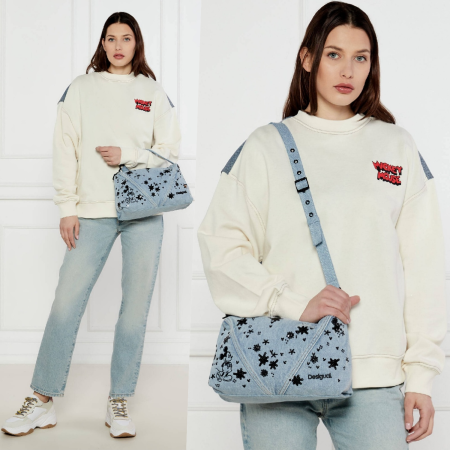 Geanta de dama, Desigual, Denim Mickey, Albastru [4]