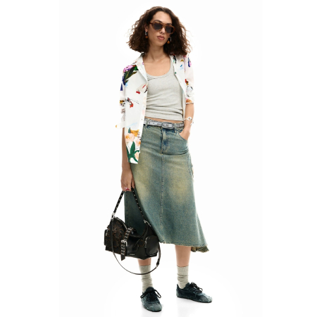 Geanta de dama, Desigual, Floralis, Maro ciocolata [3]