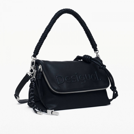 Geanta de dama, Desigual, seria Half Logo Venecia, Negru