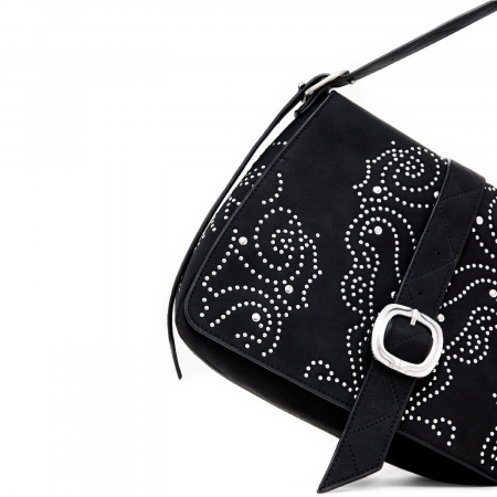Geanta de dama, Desigual, seria Poker Face Posadas Mini, Negru [6]