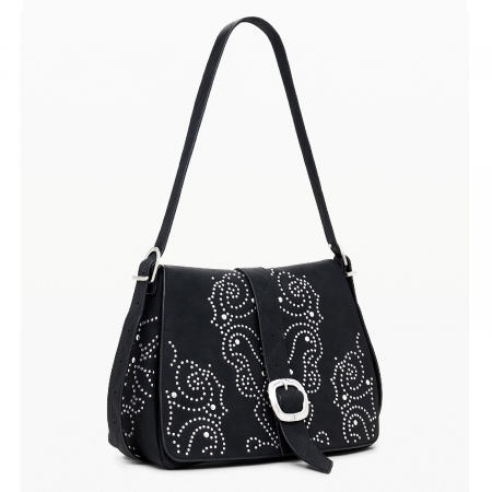 Geanta de dama, Desigual, seria Poker Face Posadas Mini, Negru [1]