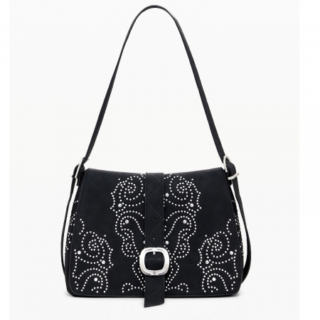 Geanta de dama, Desigual, seria Poker Face Posadas Mini, Negru [4]