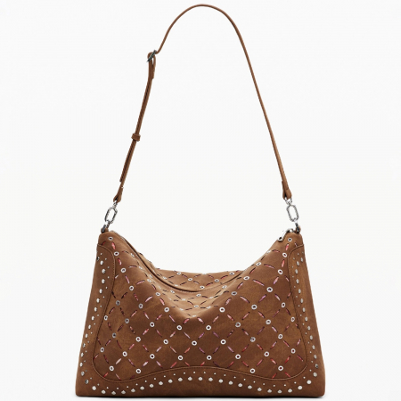 Geanta de dama, Desigual, seria Poker Yankee Leiria Mini, Maro coniac [7]